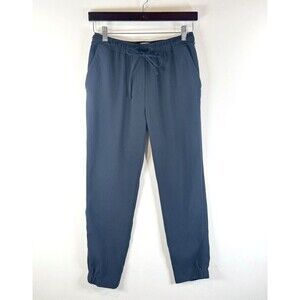 The Reset R Label Womens Pant Blue Jogger Drawstring Pockets Casual Size Small